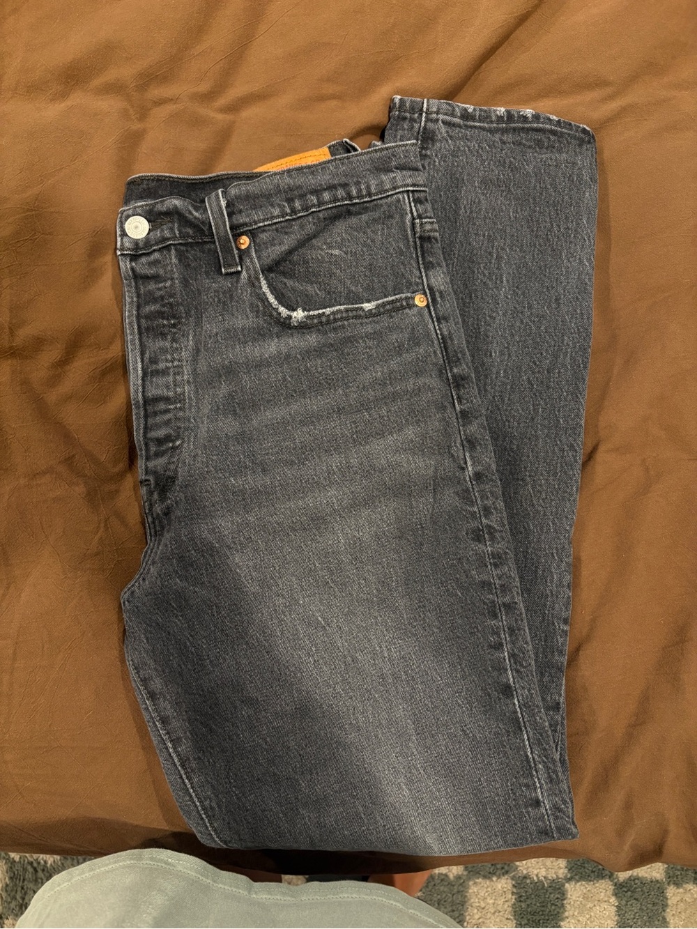 Classic 501 S Levi’s Washed Black Denim Jeans